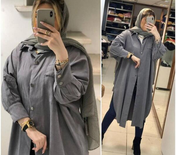 عکس مدل مانتو پاییزه جدید سایز بزرگ