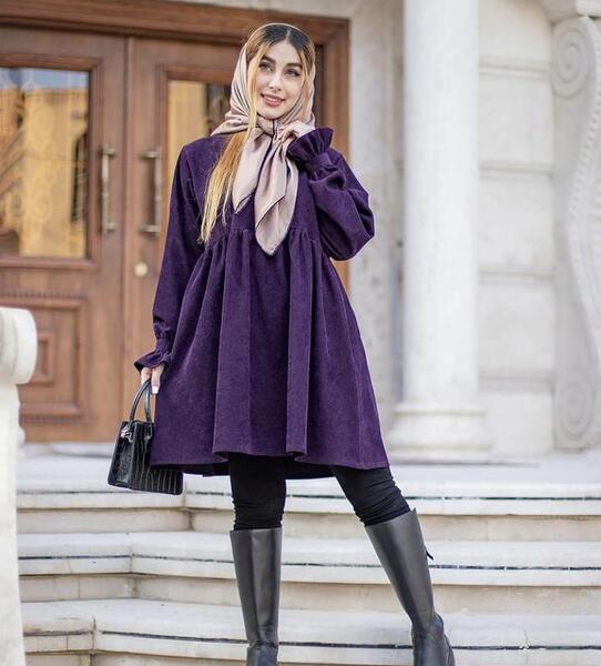 عکس مدل مانتو عروسکی جدید بلند