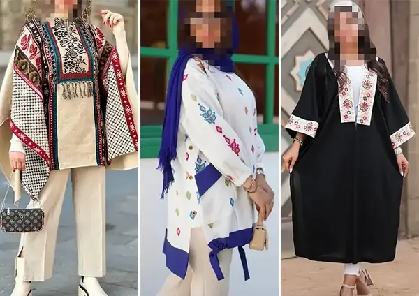عکس مدل مانتو جدید کیمونو کوتاه