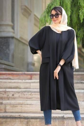 عکس مدل مانتو دخترانه با پارچه ابروبادی کوتاه