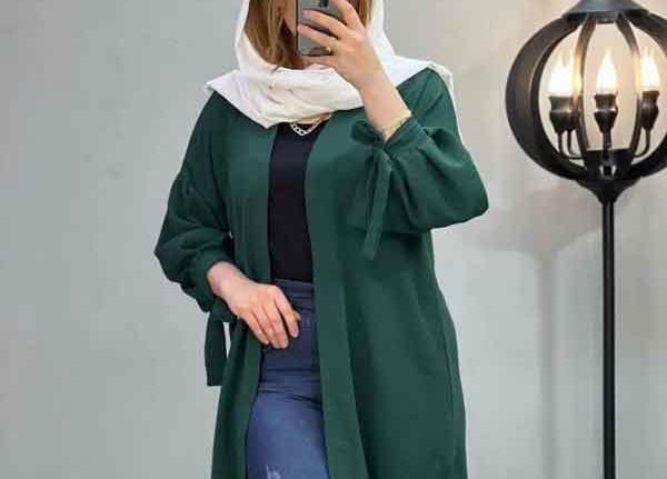 عکس مدل مانتو دخترانه با پارچه ابروبادی کوتاه