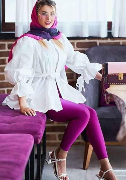 عکس مدل مانتو دخترانه با پارچه ابروبادی کوتاه