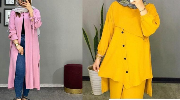 عکس مدل مانتو دخترانه عروسکی با پارچه ابروبادی