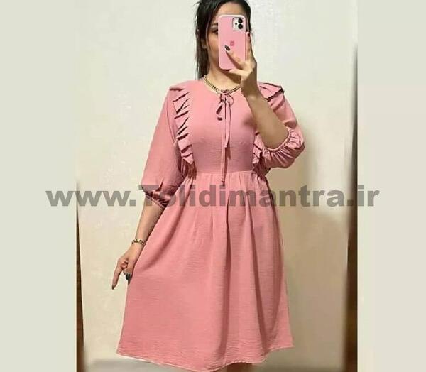 عکس مدل مانتو دخترانه عروسکی با پارچه ابروبادی