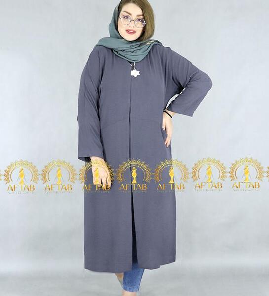 عکس مدل مانتو دخترانه دکمه دار بلند