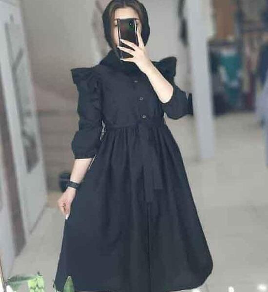 عکس مدل مانتو دخترانه جلو دکمه دار