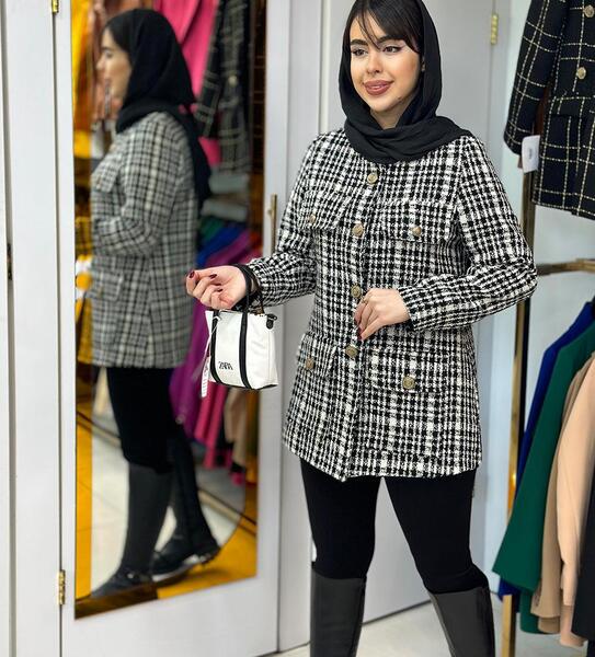 عکس مدل مانتو کوتاه زمستانی دخترانه
