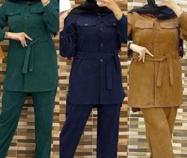 عکس مدل مانتو شلوار زمستانی دخترانه
