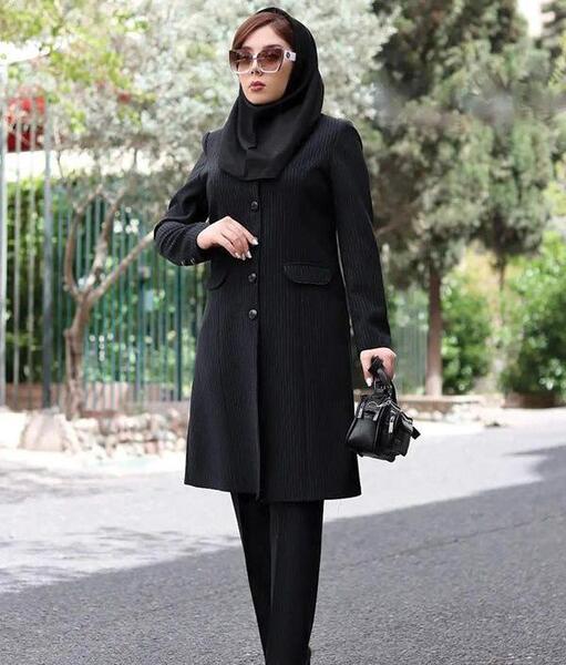 عکس مدل مانتو شلوار زمستانی دخترانه