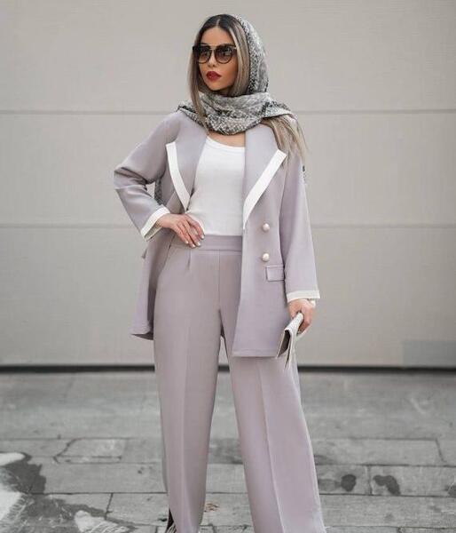 عکس مدل مانتو شلوار زمستانی دخترانه