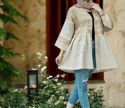 عکس مدل مانتو دخترانه کوتاه عروسکی