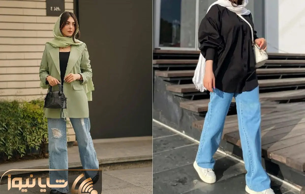 عکس مدل مانتو دخترانه با شلوار بگ