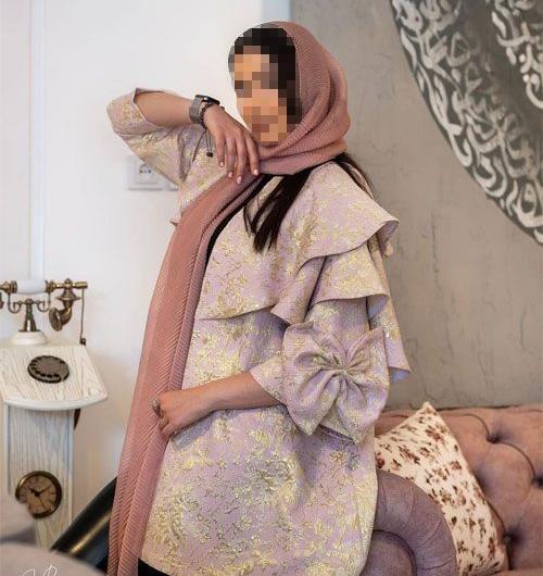 عکس مدل مانتو دخترانه با یقه آرشال