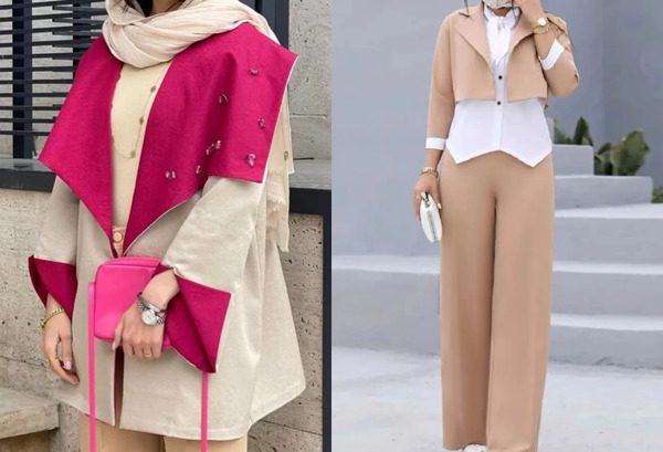عکس مدل مانتو شلوار دخترانه ۱۴۰۳