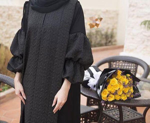 عکس مدل مانتو دخترانه مجلسی سیاه