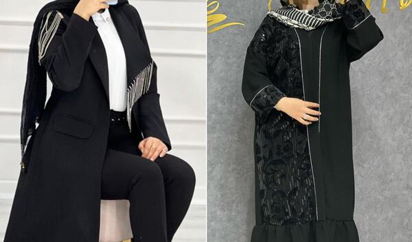 عکس مدل مانتو دخترانه مجلسی مشکی