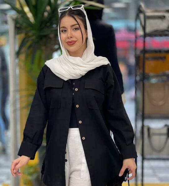 عکس مدل مانتو دخترانه مشکی کوتاه