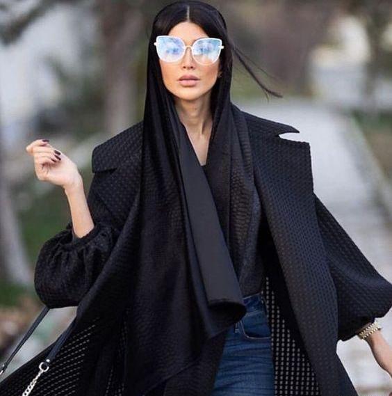 عکس مدل مانتو دخترانه مشکی برای محرم