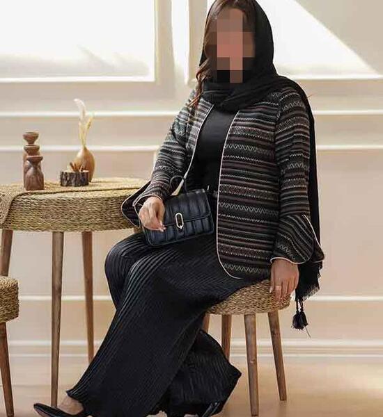 عکس مدل مانتو مشکی دخترانه برای محرم اینستاگرام