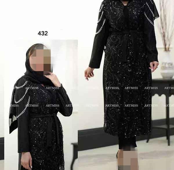عکس مدل مانتو مشکی دخترانه برای محرم اینستاگرام