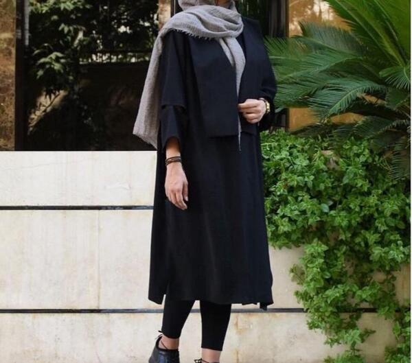 عکس مدل مانتو مشکی دخترانه نوجوان برای محرم