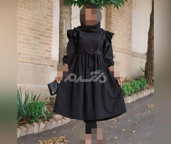 عکس مدل مانتو مشکی دخترانه نوجوان برای محرم