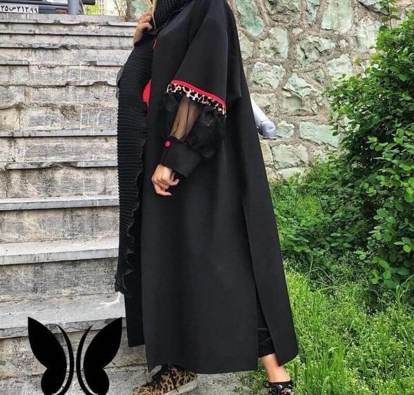 عکس مدل مانتو مشکی دخترانه نوجوان برای محرم