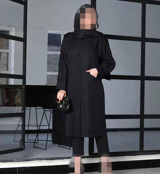 عکس مدل مانتو مشکی دخترانه نوجوان برای محرم
