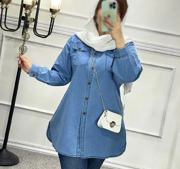 عکس مدل مانتو دخترانه با پارچه لی کاغذی