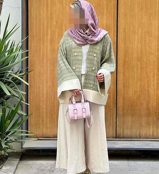 عکس مدل مانتو نخی گلدار دخترانه