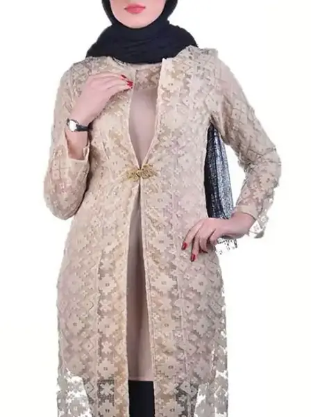 عکس مدل مانتو دخترانه با گیپور
