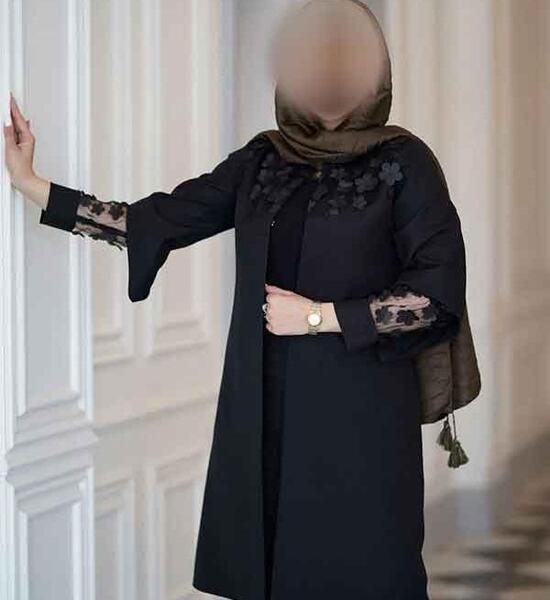 عکس مدل مانتو دخترانه با گیپور