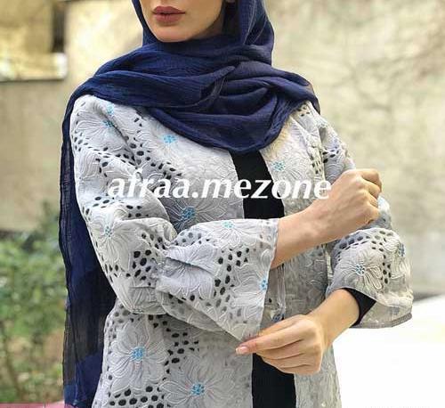 عکس مدل مانتو دخترانه با گیپور