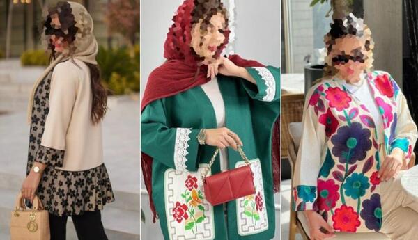 عکس مدل مانتو دخترانه با پارچه گلدار