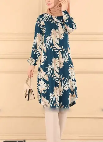 عکس مدل مانتو دخترانه با پارچه گلدار