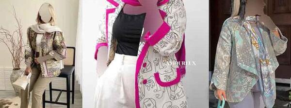 عکس مدل مانتو دخترانه با پارچه گلدار
