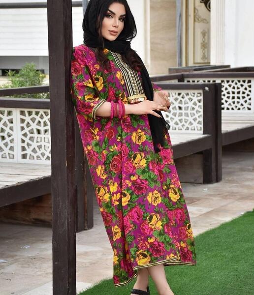 عکس مدل مانتو دخترانه با پارچه گلدار