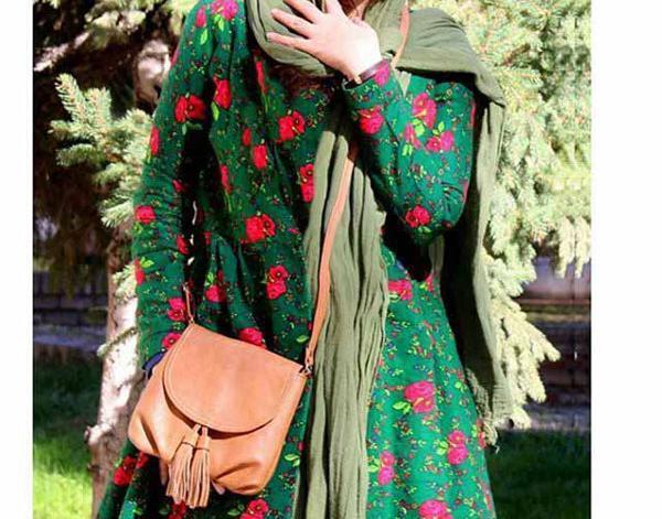 عکس مدل مانتو نخی گلدار تابستانه دخترانه