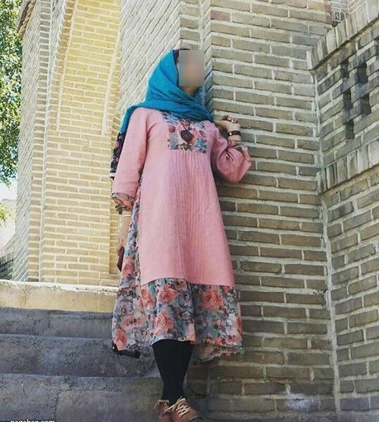 عکس مدل مانتو نخی گلدار تابستانه دخترانه