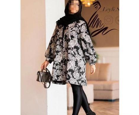 عکس مدل مانتو نخی گلدار تابستانه دخترانه