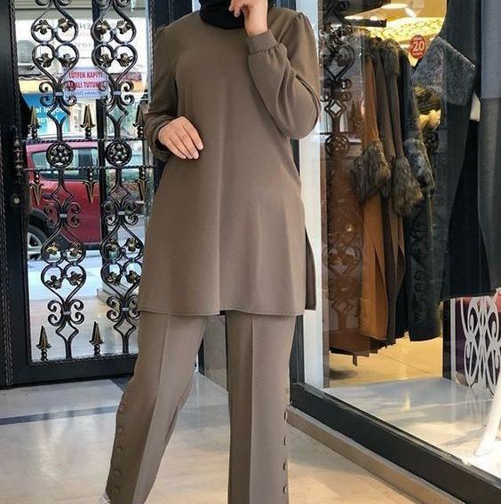 عکس مدل مانتو با شلوار گشاد دخترانه