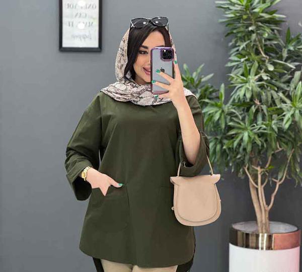 عکس مدل مانتو تابستانی جلو بسته کوتاه دخترانه