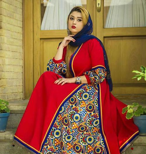 عکس مدل مانتو دخترانه با پارچه سنتی