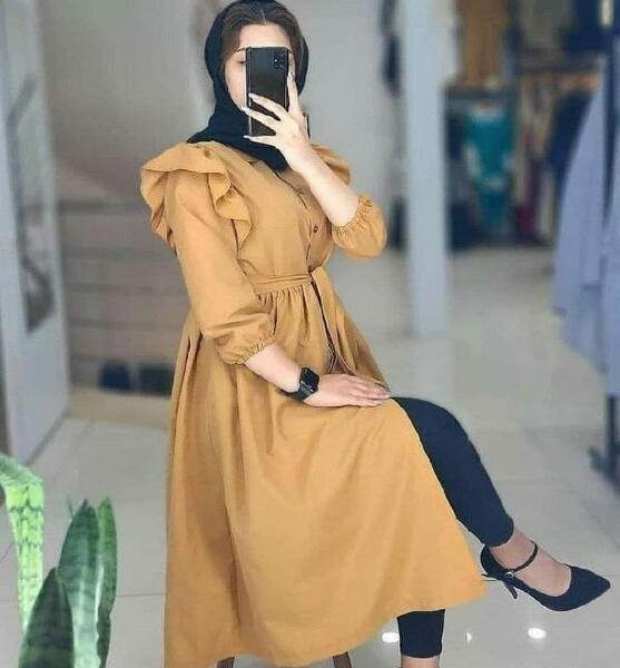 عکس مدل مانتو دخترانه عروسکی بلند