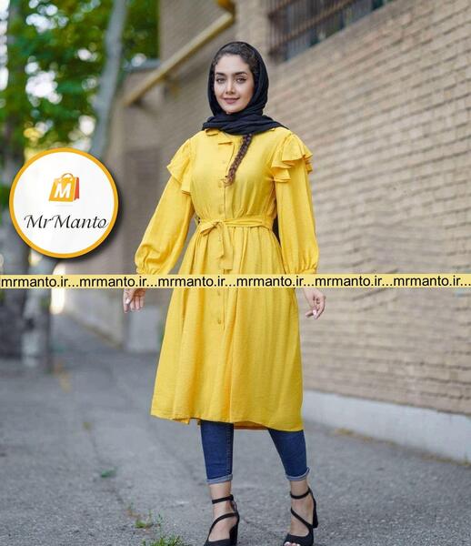 عکس مدل مانتو دخترانه عروسکی بلند