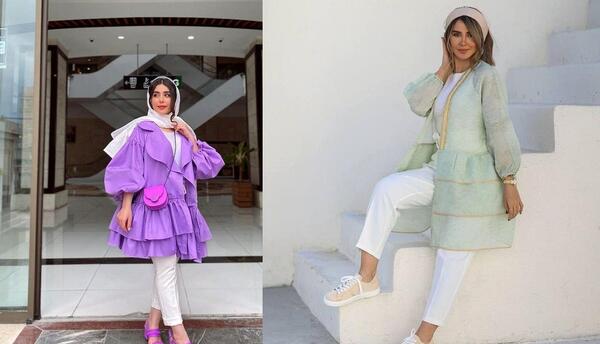 عکس مدل مانتو دخترانه عروسکی کوتاه