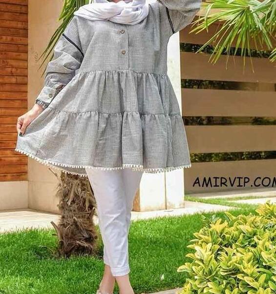 عکس مدل مانتو عروسکی دخترانه تابستانه