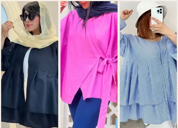 عکس مدل مانتو عروسکی دخترانه تابستانه