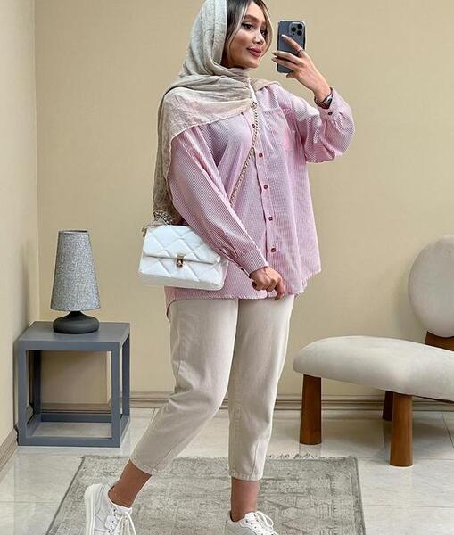 عکس مدل مانتو دخترانه طرح پیراهن مردانه