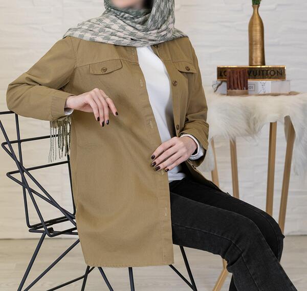 عکس مدل مانتو دخترانه طرح پیراهن مردانه